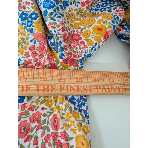 Croft & Barrow Floral Shirt Womens Size Large Multicolor Long Sleeve V Neck - Picture 9 of 10